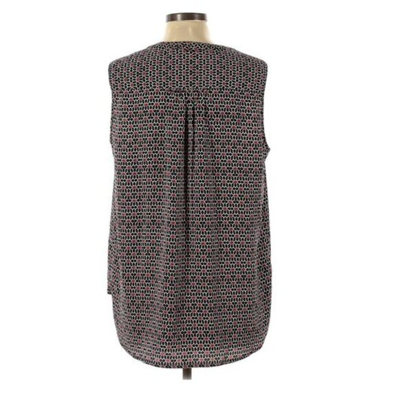 Pleione Sleeveless Blouse Micro Patterning V neck XS - Picture 2 of 9